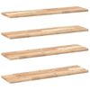 vidaXL Floating Shelves 4 pcs 80x20x2 cm Untreated Solid Wood Acacia