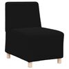 vidaXL Modular Sofa Unit Armless 2 pcs Black 55 x 74 x 82 cm