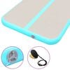 vidaXL Inflatable Gymnastics Mat with Pump 400x100x10 cm PVC Green