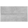 vidaXL Sink Cabinet Concrete Grey 80x38.5x45 cm Engineered Wood