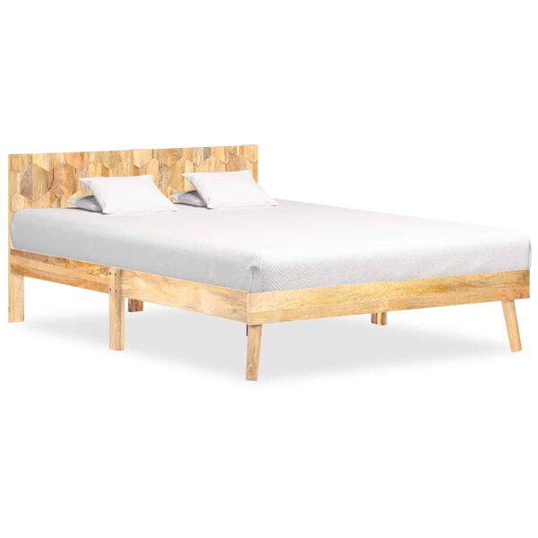 vidaXL Bed Frame without Mattress Solid Mango Wood 120x200cm
