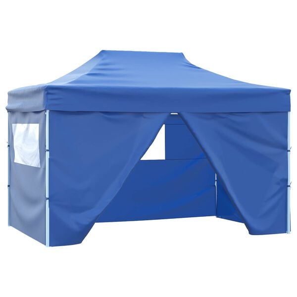 vidaXL Party Tent Folding Blue 280 x410 x 315 cm Oxford Fabric