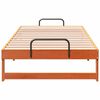 vidaXL Bed Frame Brown 90 x 190 cm Solid Pine Wood