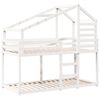 vidaXL Bunk Bed without Mattress White 80x200 cm Solid Wood Pine