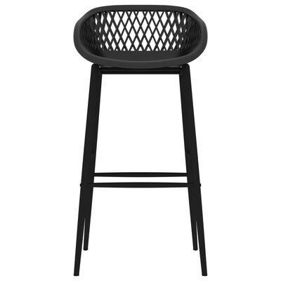 vidaXL Bar Chairs 4 pcs Black
