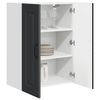 vidaXL Kitchen Cabinet Kalmar Black 60 x 31 x 80 cm Engineered Wood