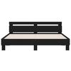 vidaXL Bed Frame without Mattress Black 160x200 cm