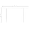 vidaXL Manual Retractable Awning with LED 4x3.5 m Cream