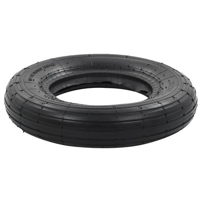 vidaXL 4 Piece Wheelbarrow Tire and Inner Tube Set 3.50-8 4PR Rubber