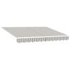 vidaXL Awning Replacement Fabric Light Grey and White 5 x 3.5 m
