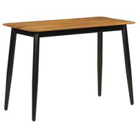vidaXL Dining Table 112x52x76 cm Solid Wood Mango and Iron