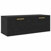 vidaXL Wall Cabinet 100 x 36.5 x 35 cm Engineered Wood Black oak