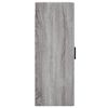 vidaXL Wall Mounted Cabinet Grey Sonoma 34.5x34x90 cm Engineered Wood