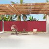 vidaXL Retractable Side Awning Red 200x1200 cm