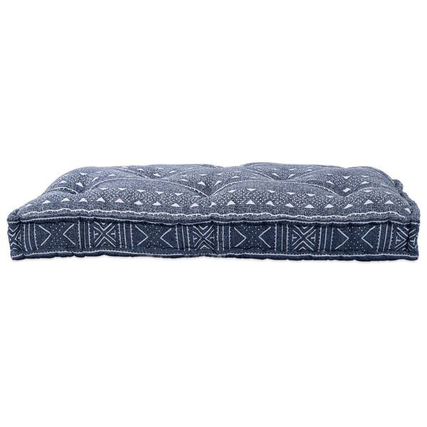 vidaXL Sofa Cushion Indigo Print 120 x 80 x 12 cm Fabric