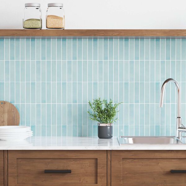 vidaXL Rectangular Tile 10 pcs Grey Green 29 x 23 x 0.08 cm