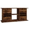 vidaXL Aquarium Stand Smoked Oak 121x41x58 cm Engineered Wood