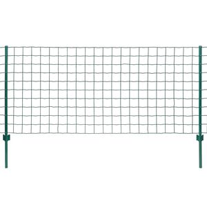 vidaXL Euro Fence Steel 20x0.8 m Green