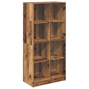 vidaXL Highboard Old Wood 68 x 37 x 142 cm Engineered Wood