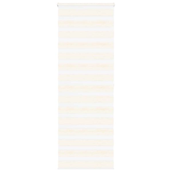vidaXL Zebra Blind Marble Beige 85x200 cm Fabric Width 80.9 cm Polyester