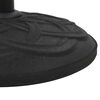 vidaXL Parasol Base Black Concrete Round 15 kg