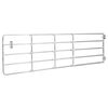 vidaXL 5 Bar Field Gate Steel (150-400)x90 cm Silver