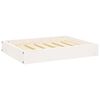 vidaXL Dog Bed White 61,5x49x9 cm Solid Wood Pine