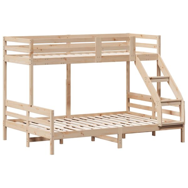 vidaXL Bunk Bed without Mattress 80x200/140x200 cm Solid Wood
