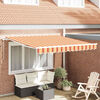 vidaXL Awning Manual Yellow and Orange 350 x 250 x 165 cm Polyester