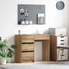 vidaXL Desk with Drawer Artisan Oak 90 x 37.5 x 75 cm Engineered Wood