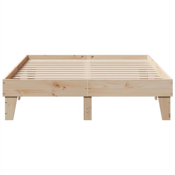 vidaXL Bed Frame without Mattress 140x200 cm Solid Wood Pine