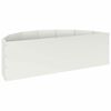 vidaXL Planter White 120 x 60 x 35 cm Steel