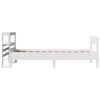 vidaXL Bed Frame without Mattress White 100x200 cm Solid Wood Pine