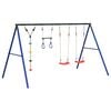 vidaXL Outdoor Swing Set with Swings. Trapeze. Disc Swing