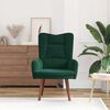 vidaXL Armchair Dark Green 63 x 67 x 94 cm Velvet