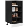 vidaXL Kitchen Base Cabinet with Drawer Black oak 40 x 44.5 x 81.5 cm