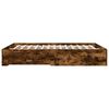 vidaXL Bed Frame with Drawers without Mattress Smoked Oak 160x200 cm