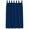 vidaXL Blackout Curtains with Rings 2 pcs Dark Blue 175 x 140 cm