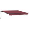 vidaXL Automatic Retractable Awning Burgundy 300x250 cm