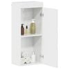 vidaXL Bathroom Wall Cabinet TULUM High Gloss White 37 x 24.5 x 86 cm