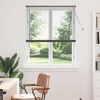 vidaXL Window Blind with Curtains Manual Dark grey Aluminium