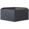 vidaXL Garden Planter Anthracite Hexagon 138x120x45 cm Steel