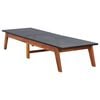 vidaXL Sun Lounger Poly Rattan and Solid Acacia Wood