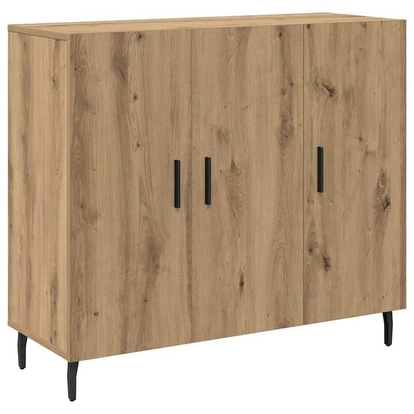 vidaXL Sideboard Artisan Oak 90 x 34 x 80 cm Engineered Wood