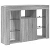 vidaXL Corner LED TV Cabinet Grey Sonoma 100x40x68cm Engineered Wood