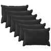vidaXL Cushion Cover 6 pcs HOUTEN Black 50 x 75 cm Velvet