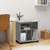 vidaXL Rolling Cabinet Grey Sonoma 60x45x60 cm Engineered Wood