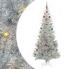 vidaXL Christmas Tree with 300 LEDs with Stand Silver 240 cm PET