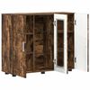 vidaXL Wooden Cabinet Smoked Oak 88.5 x 30.5 x 73 cm Engineered Wood