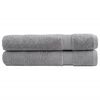 vidaXL Premium Towels "SOLUND" 2 pcs Grey 100x200 cm 600 gsm